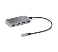 StarTech.com 4-Port USB-C Hub - 5Gbps - Bus Powered - USB C to 4x USB-A Hub w/ Optional Auxiliary Power Input - Portable Desktop/Laptop USB Hub - 1ft (30cm) Cable - USB Expansion Hub