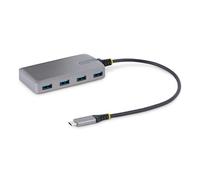 StarTech.com 4-Port USB-C Hub - 5Gbps - Bus Powered - USB C to 4x USB-A Hub w/ Optional Auxiliary Power Input - Portable Desktop/Laptop USB Hub - 1ft (30cm) Cable - USB Expansion Hub