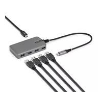 StarTech.com 4-Port USB-C Hub, 5Gbps, Bus Powered, Type-C to 4x Type-A with USB-C Auxiliary Power Input, Portable Hub