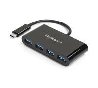 StarTech.com 4-Port USB-C Hub - USB-C to 4x USB-A - USB 3.0 Hub - Bus Powered~4-Port USB-C Hub - USB-C to 4x USB-A - USB 3.0 Hub - 5Gbps - Bus Powered
