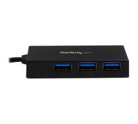 StarTech.com 4 Port USB C Hub - USB Type-C Hub w/ 4x USB-A Ports (USB 3.0/3.1 Gen 1 SuperSpeed 5Gbps) - USB Bus or Self Power - Portable USB-C to USB-A BC 1.2 Charging Hub w/ Power Adapter~4 Port USB C Hub - USB Type-C Hub w/ 4x USB-A Ports USB 3.0 hub (5