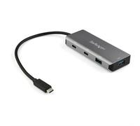 StarTech.com 4 Port USB C Hub w/ 2x USB A & 2x USB C - SuperSpeed 10Gbps USB Type-C 3.1/3.2 Gen 2 Hub - USB Bus Powered - Portable USB-C to USB Adapter Hub - Aluminum - 25cm(9.8") Cable~4 Port USB C Hub w/ 2x USB A & 2x USB C - SuperSpeed 10Gbps USB Type-