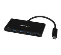StarTech.com 4 Port USB C Hub with 4 USB Type-A Ports (USB 3.0 SuperSpeed 5Gbps) - 60W Power Delivery Passthrough Charging - USB 3.1 Gen 1/USB 3.2 Gen 1 Laptop Hub Adapter - MacBook, Dell~4 Port USB C Hub with 4 USB Type-A Ports (USB 3.0 SuperSpeed 5Gbps)