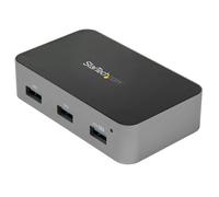 StarTech.com 4 Port USB C Hub with Power Adapter - USB 3.1/3.2 Gen 2 (10Gbps) - USB Type C to 4x USB-A - Self Powered Desktop USB Hub with Fast Charging Port (BC 1.2) - Desk Mountable~4 Port USB C Hub