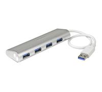 StarTech.com 4-Port Portable USB 3.0 Hub with Built-in Cable~4-Port Portable USB 3.0 Hub with Built-in Cable - 5Gbps