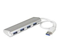 StarTech.com 4-Port Portable USB 3.0 Hub with Built-in Cable~4-Port Portable USB 3.0 Hub with Built-in Cable - 5Gbps
