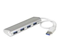 StarTech.com 4-Port Portable USB 3.0 Hub with Built-in Cable~4-Port Portable USB 3.0 Hub with Built-in Cable - 5Gbps