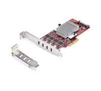 StarTech.com 4-Port USB-C 10Gbps PCIe Card, 4x Independent USB 3.2 Controllers, PCI Express 3.0, Standard Profile, TAA