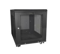 StarTech.com 4-Post 12U Server Rack Cabinet, Lockable 19" Data Rack Cabinet for Computer / AV / IT Equipment, Office / Home Network Rack with Casters & Adjustable Mounting Rails