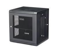 StarTech.com 4-Post 12U Wall Mount Network Cabinet with 1U Shelf 19 Hinged Wall-