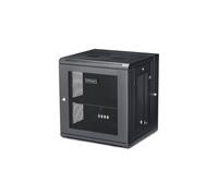 StarTech.com 4-post 12u Wall Mount Network Cabinet With 1u Shelf in Black StarTech.com Black