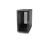 StarTech.com 4-post 18u Server Rack Cabinet With Glass Door in Black StarTech.com Black