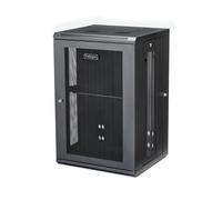 StarTech.com 4-Post 18U Wall Mount Network Cabinet with 1U Shelf, 19" Hinged Wall-Mounted Server Rack for Data / AV / Electronics / Computer Equipment, Flexible Vented Rack Enclosure