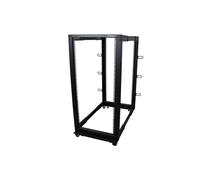 StarTech.com 4-post 25u Mobile Open Frame Server Rack in Black StarTech.com Black