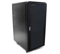 StarTech.com 4-Post 25U Server Rack Cabinet Lockable 19" Data Rack Cabinet for Computer / AV / IT Equipment Office / Home Network Rack with Casters & Adjustable Mounting Rails