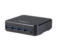 StarTech.com 4 to 4 USB 3.0 Peripheral Sharing Switch 5 Gbit/s Micro-USB Type-B Black Plastic CE FCC REACH 0 - 40 C