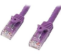StarTech.com Cat5e Ethernet Patch Cable with Snagless RJ45 Connectors - 10 m, Purple