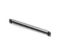 StarTech.com 48 Port 1U Blank Keystone Patch Panel, Rackmount Cat6 Patch Panel for RJ45 STP Ethernet Network Jacks