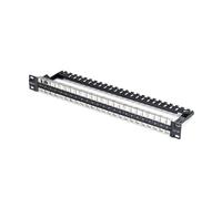 StarTech.com 48 Port 1U Blank Keystone Patch Panel with Cable Management Bar, Rackmount Cat6 Patch Panel for RJ45 STP Ethernet Network Jacks