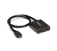 StarTech.com 4K HDMI 2-Port Video Splitter 1x2 HDMI Splitter Powered by USB or Power Adapter 4K 30Hz