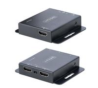 StarTech.com 4K HDMI Extender over CAT6/CAT5 Ethernet Cable, 4K 30Hz or 1080p 60Hz Video Extender, HDMI over Ethernet Cable, HDMI Transmitter and Receiver Kit, IR Remote Control