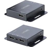 StarTech.com 4K HDMI Extender over CAT6/CAT5 Ethernet Cable, 4K 30Hz or 1080p 60Hz Video Extender, HDMI over Ethernet Cable, HDMI Transmitter and Receiver Kit, IR Remote Control