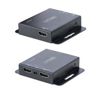 StarTech.com 4K HDMI Extender over CAT6/CAT5 Ethernet Cable, 4K 30Hz or 1080p 60Hz Video Extender, HDMI over Ethernet Cable, HDMI Transmitter and Receiver Kit, IR Remote Control