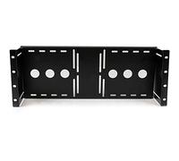 StarTech.com 4U Universal VESA LCD Monitor Mounting Bracket for 19-inch Rack or Cabinet - TAA Compliant - Cold-Pressed Steel Bracket (RKLCDBK), Black, 17.7cmx84.2cmx10.8cm
