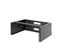StarTech.com 4U Wall Mount Network Rack - 14 Inch Deep (Low Profile) - 19" Patch Panel Bracket for Shallow Server and IT Equipment, Network Switches - 44lbs/20kg Weight Capacity, Black