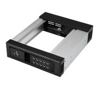StarTech.com 5.25 to 3.5 Hard Drive Hot Swap Bay - For 3.5" SATA/SAS Drives - Trayless - Aluminum