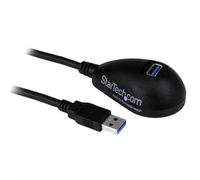 StarTech.com 5 ft Black Desktop SuperSpeed USB 3.0 Extension Cable - A to A M/F