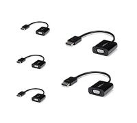 StarTech.com 5-Pack DisplayPort to VGA Adapter - DisplayPort 1.2 to VGA Active Adapter - Digital DP to Analog VGA Video Converter Dongle - DisplayPort Male to VGA Female Monitor Adapter