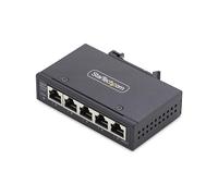 StarTech 5-Port Unmanaged Industrial Gigabit Switch - 100/1000 Ethernet, DIN Rail/Wall, 9-60VDC, TAA