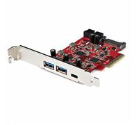 StarTech.com 5-Port USB PCIe Card - 10Gbps USB 3.1 Gen 2 PCIe Card w/ 1x USB-C & 2x USB-A - 1x 2 Port IDC (Internal 5Gbps USB Header Expansion) - USB C PCI Express Controller Card