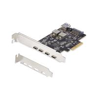 StarTech.com 5-Port USB PCIe Card, USB 3.2 10Gbps, PCI Express Card with 4x USB-C Ports, 1x USB-A Internal Port, USB PCIe Controller Card, Windows/macOS/Linux