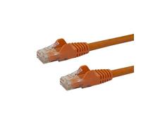StarTech.com 50cm CAT6 Ethernet Cable - Orange CAT 6 Gigabit Ethernet Wire -650MHz 100W PoE RJ45 UTP Network/Patch Cord Snagless w/Strain Relief Fluke Tested/Wiring is UL Certified/TIA