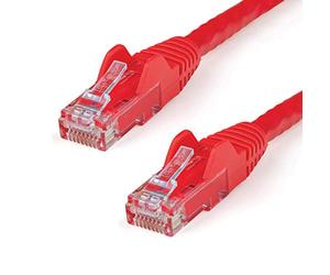 StarTech.com 50cm CAT6 Ethernet Cable - Red CAT 6 Gigabit Ethernet Wire -650MHz 100W PoE++ RJ45 UTP Category 6 Network/Patch Cord Snagless w/Strain Relief Fluke Tested UL/TIA Certified (N6PATC50CMRD)