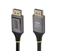 StarTech.com 50cm DisplayPort 2.1 Cable, VESA Certified DP54 DisplayPort Cable, Uncompressed 8K 60Hz, 10K 60Hz/8K 144Hz/4K 240Hz w/DSC 1.2a, DP 2.1 Monitor Cord