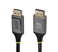 StarTech.com 50cm DisplayPort 2.1 Cable, VESA Certified DP80 DisplayPort Cable, Uncompressed 10K/8K 60Hz, 16K 60Hz/8K 240Hz w/DSC 1.2a, DP 2.1 Monitor Cord