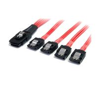 StarTech.com 50cm Serial Attached SCSI SAS Cable - SFF-8087 to 4x Latching SATA