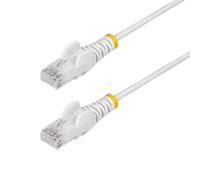 StarTech.com Ethernet Cable 50cm Slim CAT6 White, Snagless RJ45, LSZH, 28AWG, 100W PoE