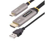 StarTech.com 50ft (15.2m) USB-C to HDMI 2.0 Active Optical Cable (AOC) 4K 60Hz CL3 Rated Unidirectional USB Type-C to HDMI Adapter Cable