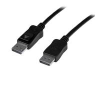 StarTech.com 50ft (15m) Active DisplayPort Cable - 4K Ultra HD DisplayPort Cable - Long DP to DP Cable for Projector/Monitor - DP Video/Display Cord - Latching DP Connectors