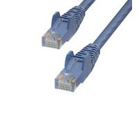 StarTech.com 50ft Blue Cat6 Ethernet Cable, Snagless, 24AWG (CAT6UTP50FTBL) | 100W PoE delivery, 24AWG copper, Gold-plated RJ45, Patch Cable, Ethernet