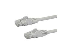 StarTech.com 50ft CAT6 Cable - White CAT6 Ethernet Cable - Gigabit Ethernet Wire - 650MHz 100W PoE RJ45 UTP CAT 6 Network/Patch Cord Snagless - Fluke Tested/Wiring is UL Certified/TIA
