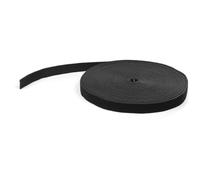 StarTech.com 50ft Hook and Loop Roll - Cut-to-Size Reusable Cable Ties - Bulk Industrial Wire Fastener Tape /Adjustable Fabric Wraps Black / Resuable Self Gripping Cable Management Straps