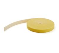StarTech.com 50ft Hook and Loop Roll - Cut-to-Size Reusable Cable Ties - Bulk Industrial Wire Fastener Tape /Adjustable Fabric Wraps Yellow / Resuable Self Gripping Cable Management Straps