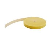StarTech.com 50ft Hook and Loop Roll - Cut-to-Size Reusable Cable Ties - Bulk Industrial Wire Fastener Tape /Adjustable Fabric Wraps Yellow / Resuable Self Gripping Cable Management Straps