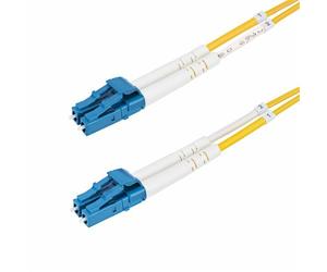 StarTech.com 50m (164ft) LC to LC (UPC) OS2 Single Mode Duplex Fiber Optic Cable 9/125m 100G Bend Insensitive Low Insertion Loss - LSZH Fiber Jumper Cord