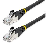 StarTech.com 5ft CAT6a Ethernet Cable - Low Smoke Zero Halogen (LSZH) - 10 Gigabit 500MHz 100W PoE RJ45 S/FTP Black Network Patch Cord Snagless w/Strain Relief (NLBK-5F-CAT6A-PATCH)